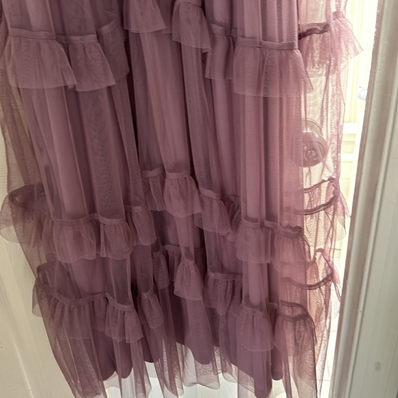 Baltic born Magdalena tulle Maxi dress. Dusty orchid. - Picture 4 of 5